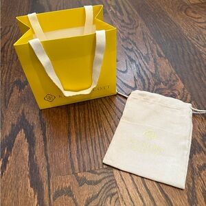 Kendra Scott bag. Shopping bag and dust bag. No jewelry included.